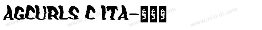 AGcurls c ita字体转换